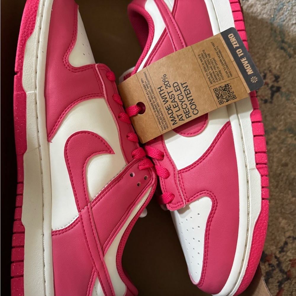 Nike Pink and White Dunks-NIB